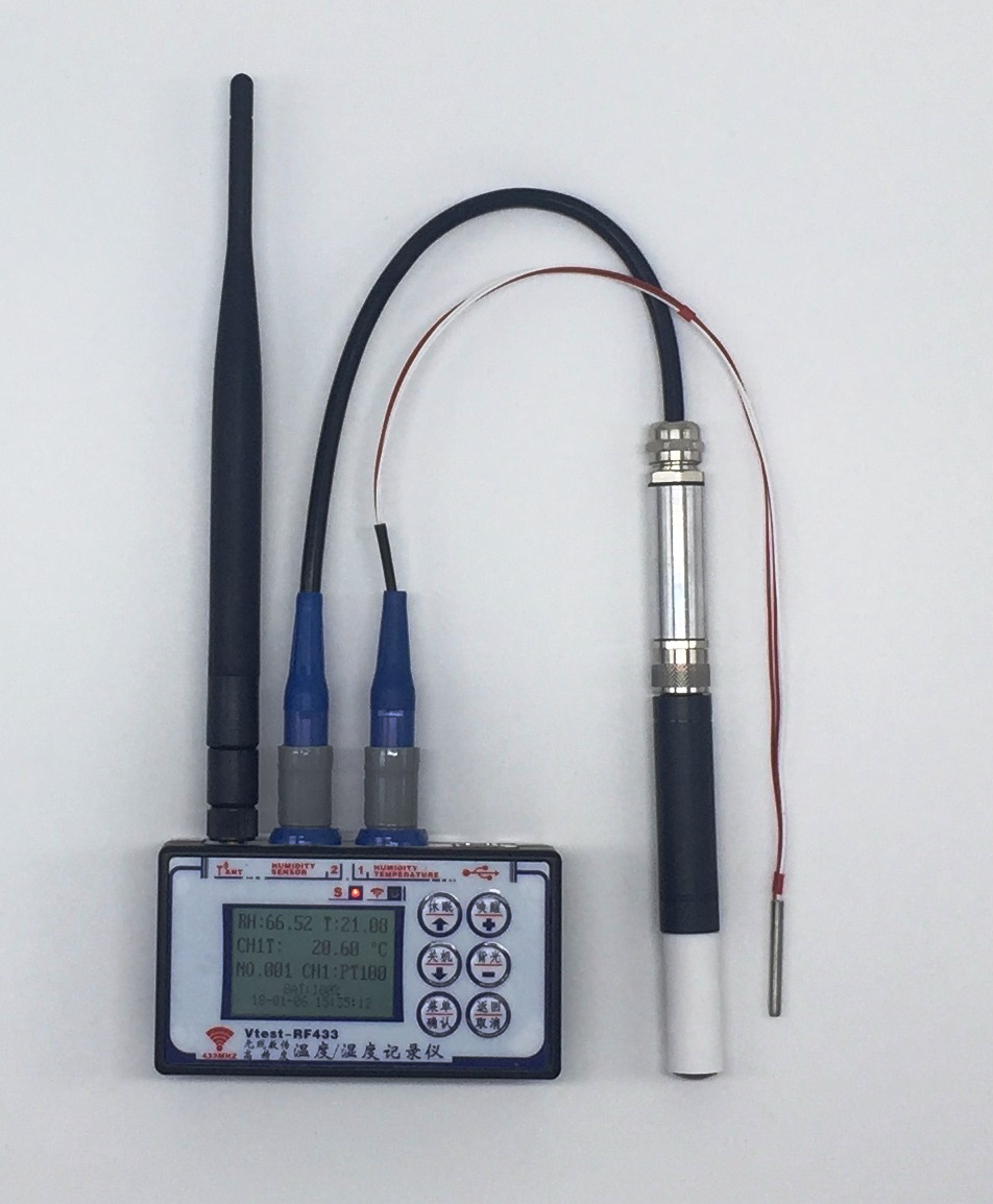 Vtest-RF433 无线大空间高精度温度、湿度（过程参量）采集监测系统